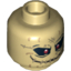 Набор LEGO Minifig Head Alien with Red Eyes and Stitched Mouth Print (Scarecrow) [Hollow Stud], Tan
