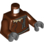Набор LEGO Torso Batman Tunic with Rope Belt and Collar and Large Stitches Print / Reddish Brown Arms / Dark Bluish Gray Hands, Красно-коричневый