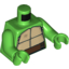 Набор LEGO Torso Ninja Turtle Chest Print / Bright Green Arms / Bright Green Hands, Ярко-зеленый