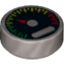 Набор LEGO Tile Round 1 x 1 with Gauge and Red Pointer Print, Flat Silver