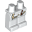 Набор LEGO Legs and Hips with Shirt Edge and Brown Strap Print, Белый