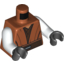 Набор LEGO Torso SW Jedi Robe, Reddish Brown Undershirt and Belt Print (SW Pong Krell) / White Arms / Black Hands, Темно-оранжевый