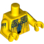 Набор LEGO Torso Western Indians Blue Feather Pendant and Black Body Paint Print / Yellow Arms with Body Paint / Yellow Hands, Желтый