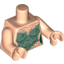Набор LEGO Torso PotC Mermaid Sand Green Scales Print / Light Flesh Arms / Light Flesh Hands, Light Flesh