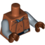 Набор LEGO Torso SW Captain Panaka Print / Sand Blue Arms / Reddish Brown Hands, Темно-оранжевый