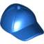 Набор LEGO Minifig Cap - Short Curved Bill with Seams and Hole on Top, Голубой