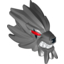 Набор LEGO Large Figure Head Modified Chima with Wolf Print, Темный сине-серый