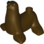 Набор LEGO Duplo Seal with Eyes Print and Raised Back, Темно-коричневый
