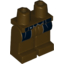 Набор LEGO Legs and Hips with Black Vest and Coattails Print (The Lone Ranger), Темно-коричневый