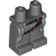 Набор LEGO Legs and Hips with Light Bluish Gray Coattails and Dual Belt Print, Темный сине-серый