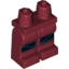 Набор LEGO Legs and Hips with Black Straps Print, Темно-красный