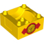 Набор LEGO Duplo Train Cab / Tender Base with Bottom Tubes with Box and Arrows Print on Both Sides, Желтый