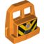 Набор LEGO Duplo Train Locomotive Front with Silver Headlight, 10508 and V Stripes Print, Оранжевый