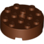Набор LEGO Brick Round 4 x 4 [Centre Hole], Красно-коричневый