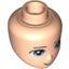 Набор LEGO Minifig Head Modified Friends with Light Blue Eyes and Open Mouth Print , Light Flesh