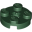 Набор LEGO Plate Round 2 x 2 with Axle Hole Type 1 (+ Opening), Темно-зеленый