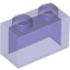 Набор LEGO Brick 1 x 2 without Bottom Tube, Trans-Purple