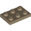 Набор LEGO Plate 2 x 3, Dark Tan