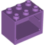 Набор LEGO Cupboard 2 x 3 x 2 with Hollow Studs, Medium Lavender