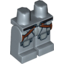 Набор LEGO Legs and Hips with Brown Belt and Straps and Metallic Silver Armor Print, Sand Blue