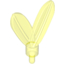 Набор LEGO Minifig Plume / Feathers with Pin, Trans-Neon Green