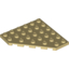 Набор LEGO Wedge Plate 6 x 6 Cut Corner, Tan