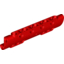 Набор LEGO Technic Panel Curved 11 x 3 with 10 Pin Holes through Panel Surface, Красный