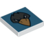 Набор LEGO Tile 2 x 2 with Raven Head Print, Белый
