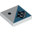 Набор LEGO Tile 2 x 2 with 1 Black Dot and Skunk Head Print, Белый
