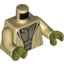 Набор LEGO Torso SW Layered Shirt Yoda, Olive Green Neck Print / Tan Arms / Olive Green hands, Tan