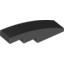 Набор LEGO Slope Curved 4 x 1 No Studs [Stud Holder with Symmetric Ridges], Черный