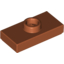 Набор LEGO Plate Special 1 x 2 with 1 Stud with Groove (Jumper), Темно-оранжевый