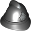 Набор LEGO Minifig Police Helmet with Silver Badge Print, Черный