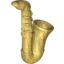 Набор LEGO Minifig Saxophone, Pearl Gold