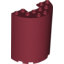 Набор LEGO Cylinder Half 3 x 6 x 6 with 1 x 2 Cutout, Темно-красный