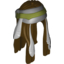 Набор LEGO Minifig Hair Long with Feathers and Light Bluish Gray / Olive Green Bandana Print, Темно-коричневый