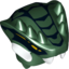 Набор LEGO Minifig Head Modified Snake with Horns and Black Scales Print (Lizaru), Темно-зеленый