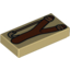 Набор LEGO Tile 1 x 2 with Slingshot [Catapult] Print, Tan