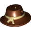 Набор LEGO Minifig Hat - Wide Brimmed with Rope and Patch Print, Красно-коричневый