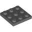 Набор LEGO Plate 3 x 3, Темный сине-серый