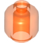 Набор LEGO Minifig Head Plain [Hollow Stud], Trans-Neon Orange