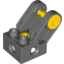 Набор LEGO Duplo Toolo Brick 2 x 2 with Angled Bracket with Forks and Two Screws, Holes at Side, Темный сине-серый