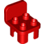 Набор LEGO Duplo Furniture Chair with 4 Studs and Rounded Back, Красный