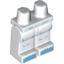 Набор LEGO Legs and Hips with Bright Light Blue Hair Print [Col11-8], Белый