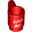 Набор LEGO Minifig Utensil Cup with 'DUNK ME!' Print, Красный