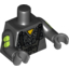 Набор LEGO Torso Robot with Yellow Triangle andRobot Armour Print / Black Arms / Dark Bluish Gray Hands, Черный