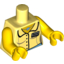 Набор LEGO Torso Blouse with 'Tara' Name Tag and Heart Necklace Print / Yellow Arms / Yellow Hands, Bright Light Yellow