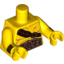 Набор LEGO Torso Bare Chest with Muscles Outline, Scar, Copper Belt and Shoulder Strap Print / Yellow Arms with Wristbands / Yellow Hands, Желтый