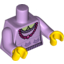 Набор LEGO Torso with Cat Sweater and Necklace Print / Lavender Arms / Yellow Hands, Lavender