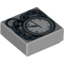 Набор LEGO Tile 1 x 1 with Pocket Watch and Chain Print, Светлый сине-серый